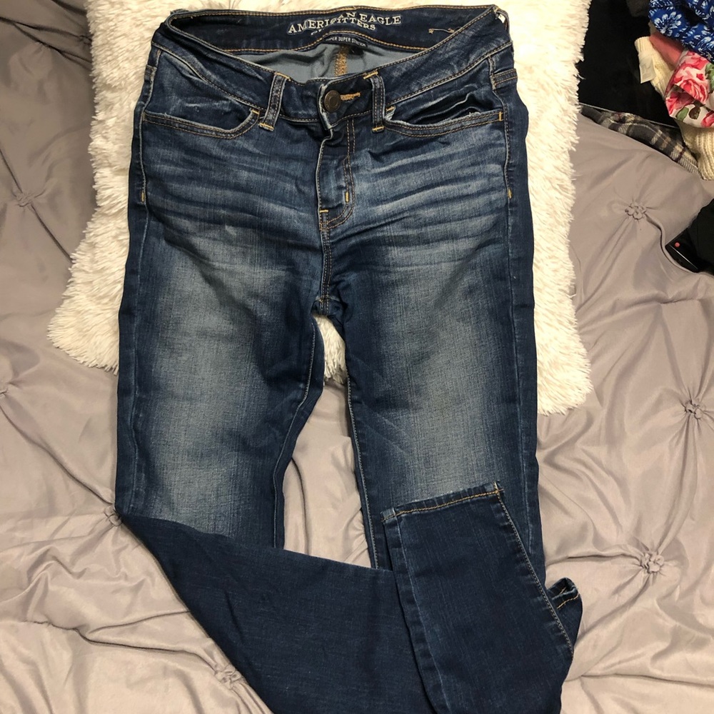 american eagle high rise jeggings